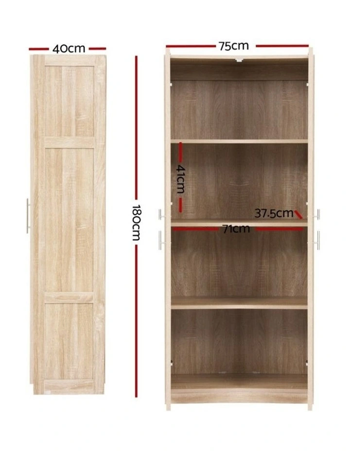 Buffet Sideboard Cupboard Cabinet Pantry Organiser Adjustable Shelves image 4