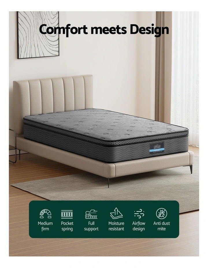 Single Bed Mattress 26cm in Grey image 5