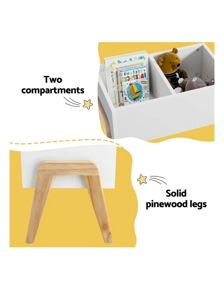 Kids Toy Box Chest Storage Bin Container Wooden Cabinet Clothes Book Organiser Bedroom image 5