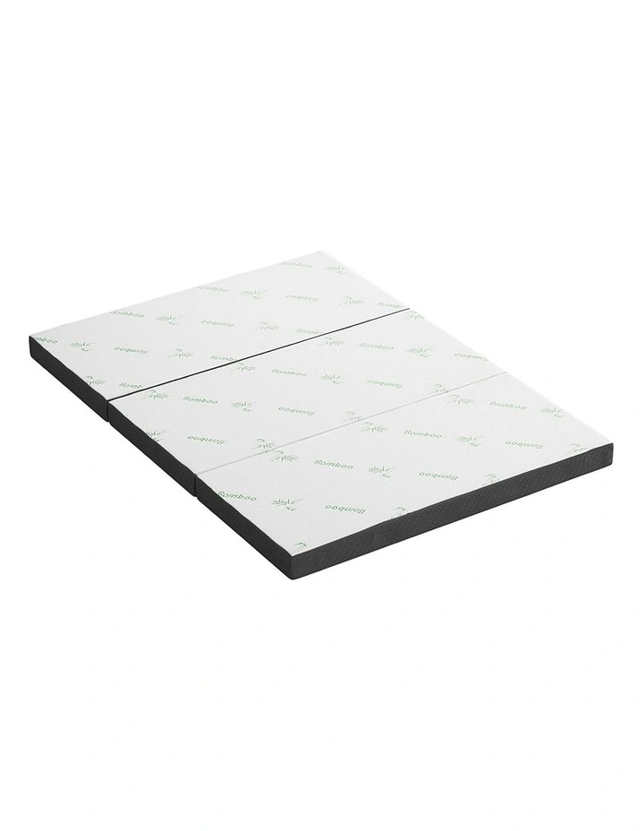Foam Double Bamboo Foldable Mattress in Grey image 5
