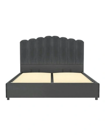 Double Size Velvet Bed Frame in Grey Fion
