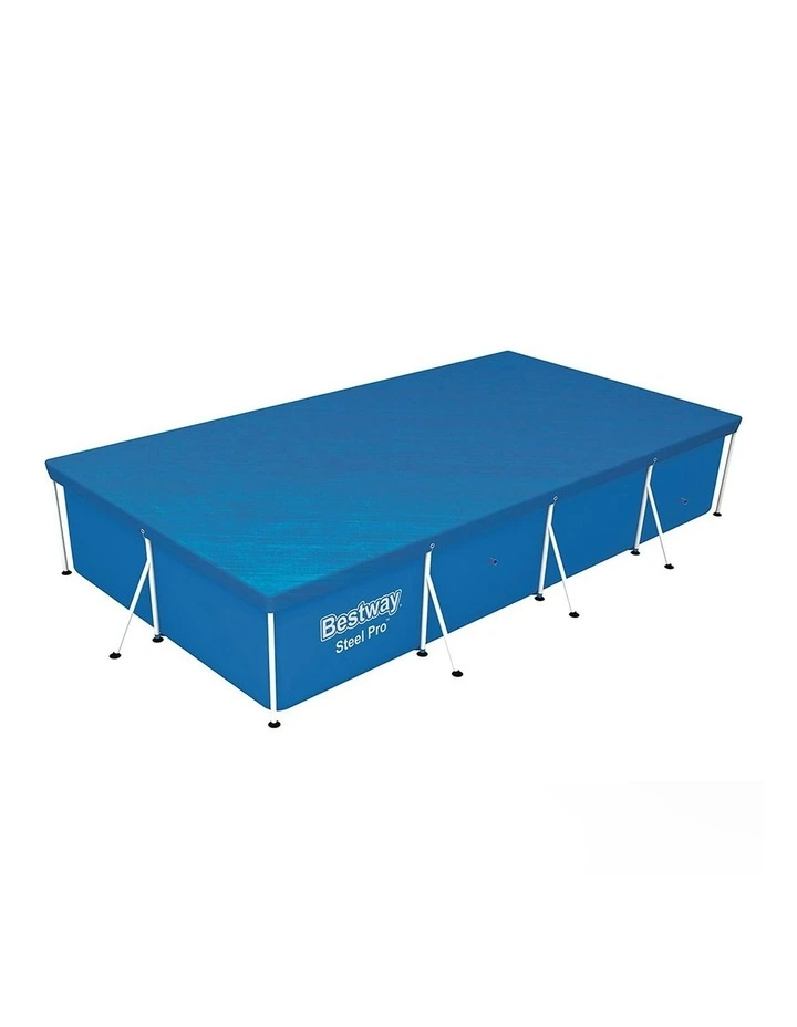 58017 Pool Cover Fits 4x2.11m Above Ground Swimming Pool PE Blanket image 2