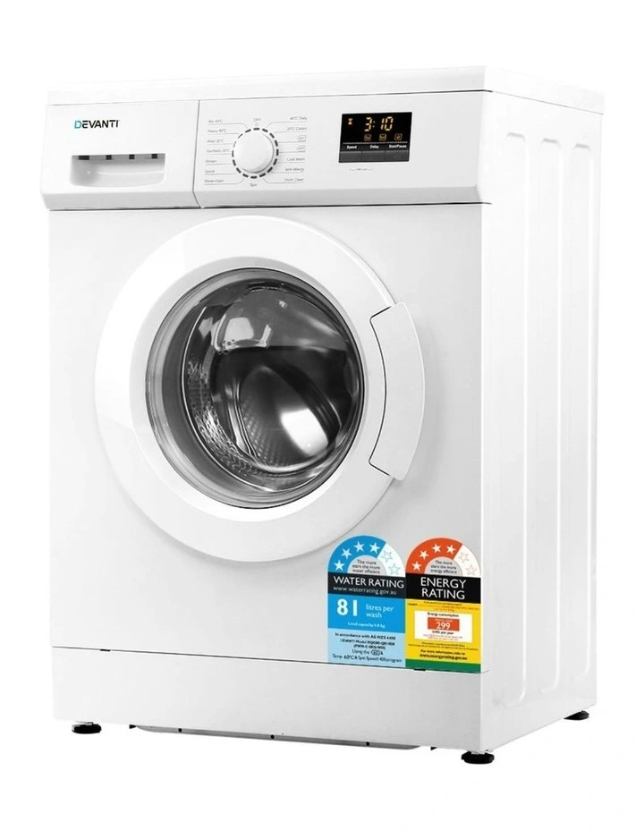 Front Load Washing Machine 8kg in White image 2