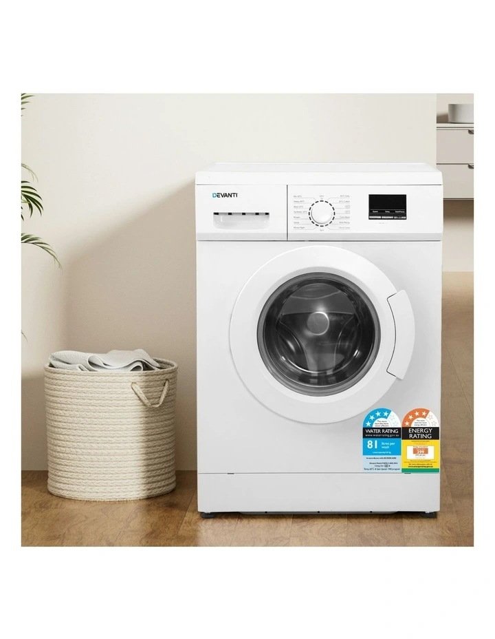 Front Load Washing Machine 8kg in White image 3