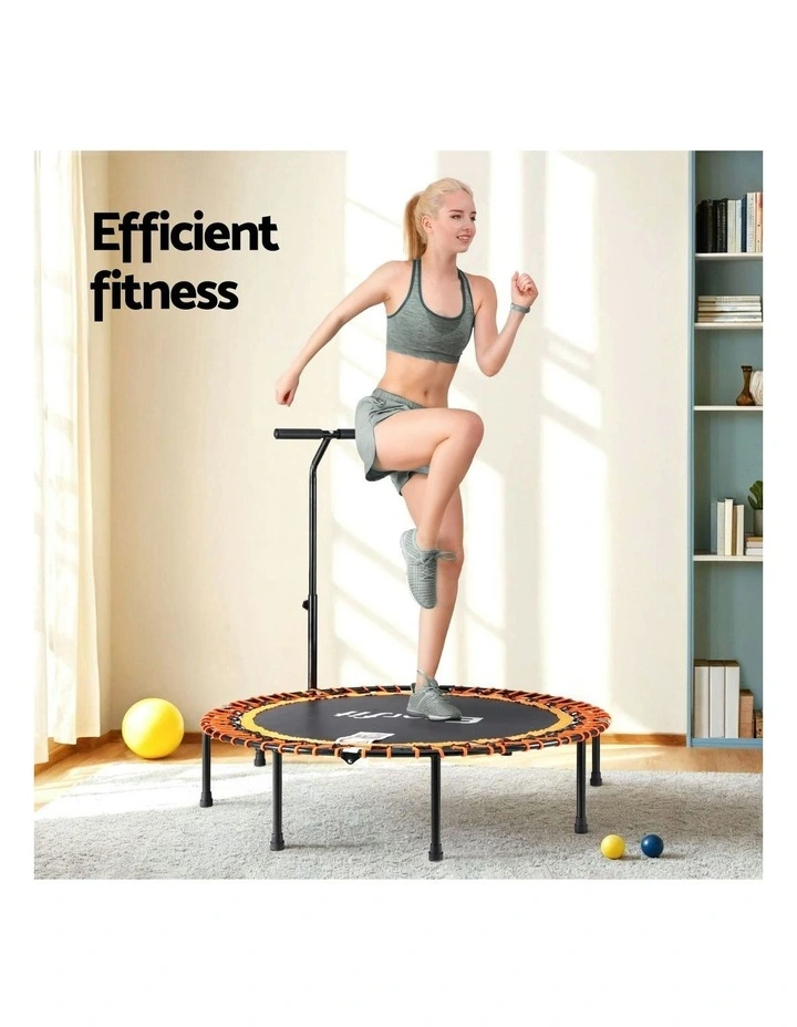 Foldable Trampoline Jumping Rebounder Handrail 48inch in Multi image 5