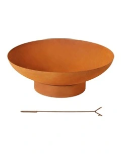 Fire Pit Iron Bowl 80cm in Brown