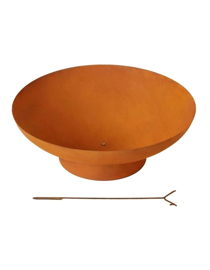 Fire Pit Iron Bowl 80cm in Brown image 2
