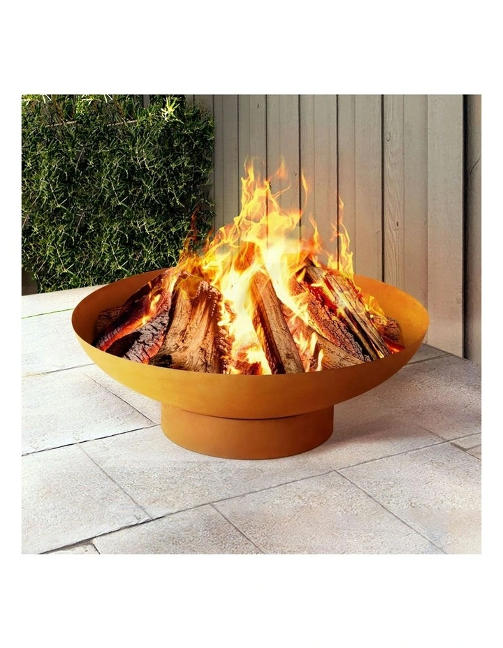 Fire Pit Iron Bowl 80cm in Brown image 3