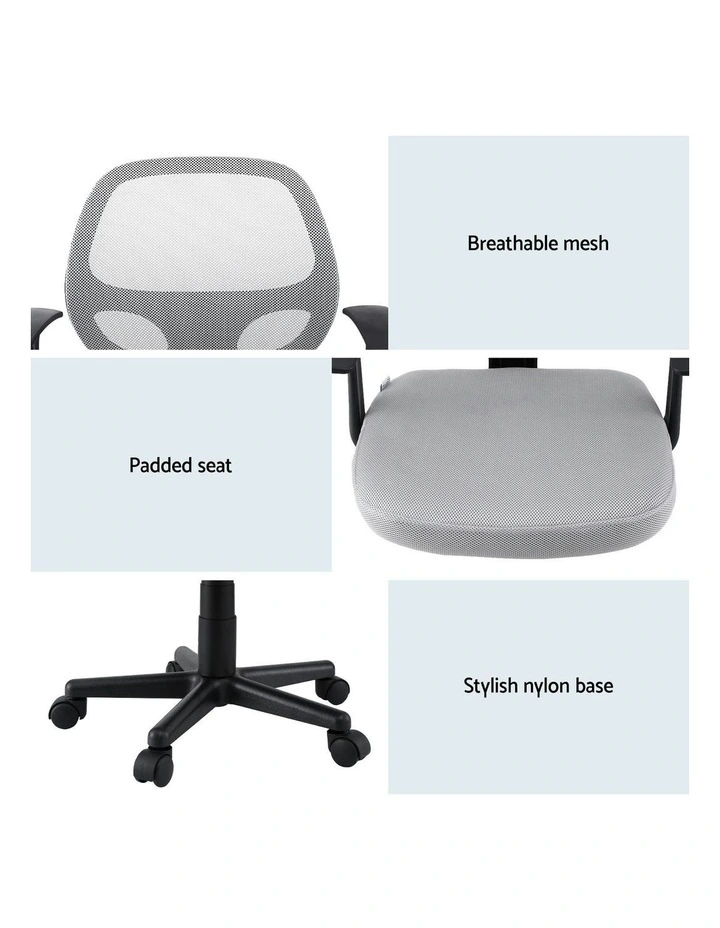 Mesh Office Chair Computer Chairs in Grey image 7