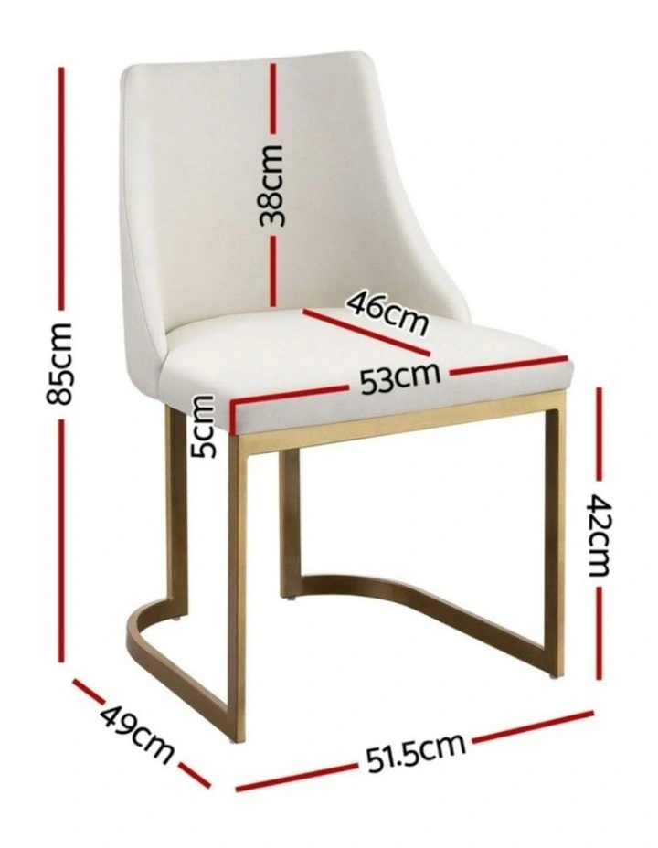 Dining Chairs Linen Fabric Frame Set of 4 in Beige image 4