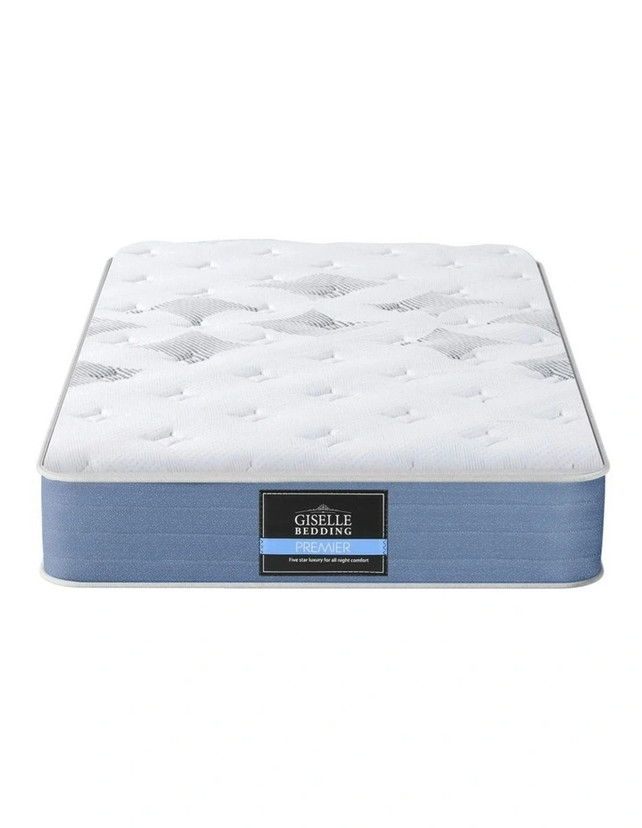 Mattress Single Bed Pocket Spring Mattresses 25cm in White image 2