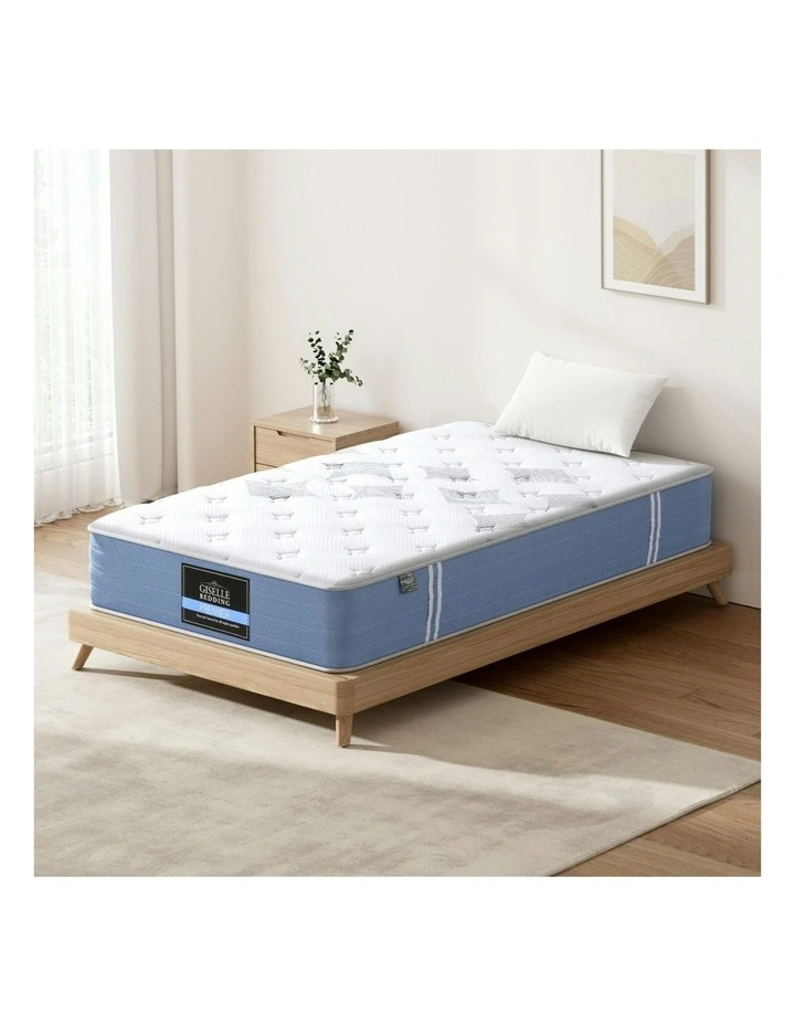 Mattress Single Bed Pocket Spring Mattresses 25cm in White image 3