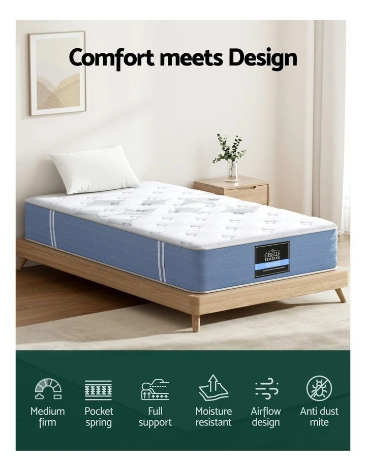 King Single Bed Mattresses in White image 5