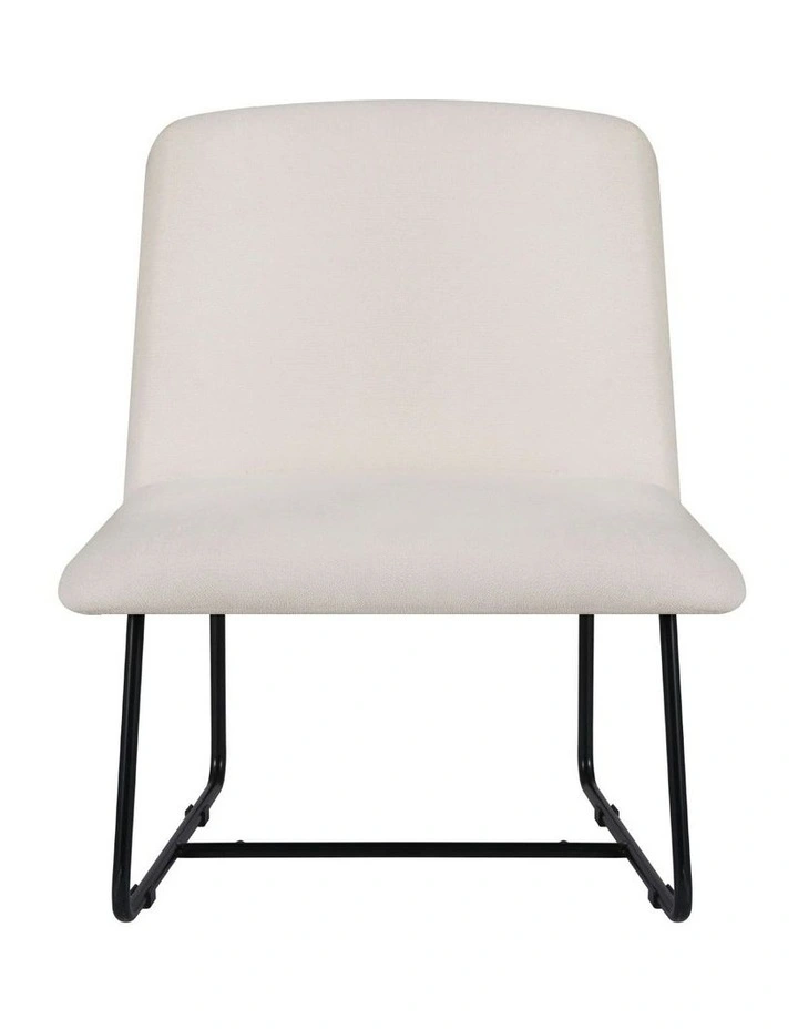 Accent Armchair Cross Leg in Beige image 2