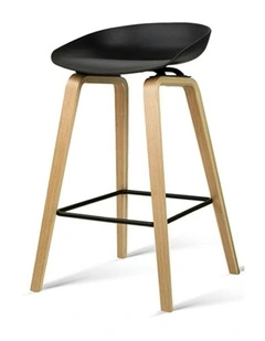 Wooden Bar Stools in Black