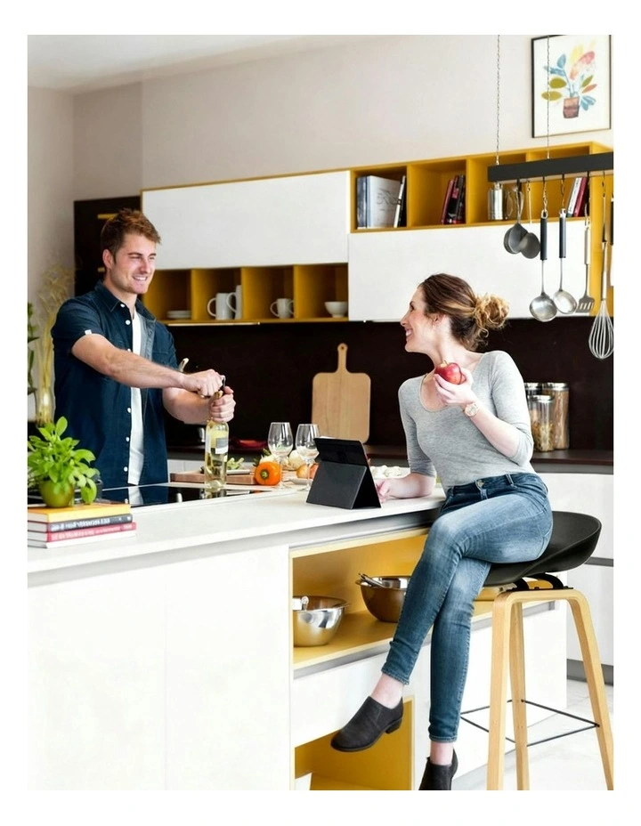 Wooden Bar Stools in Black image 6