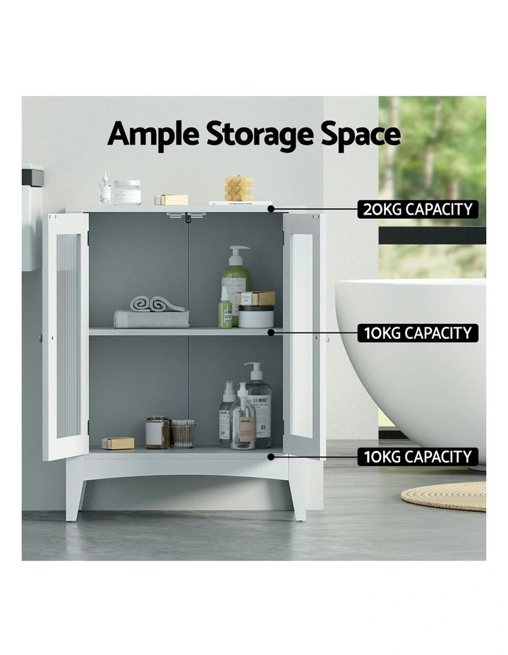 Bathroom Buffet Sideboard 80cm in White image 5