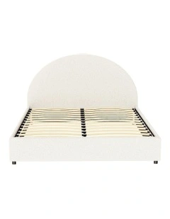 Gas Lift Strorage Bed Frame in Beige