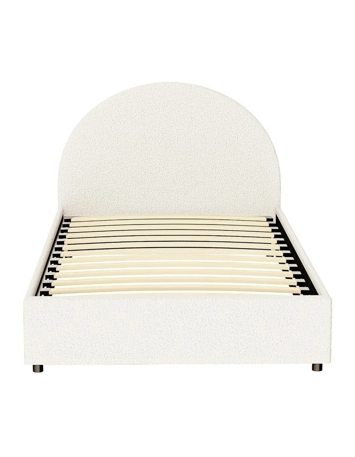 Gas Lift Strorage King Bed Frame in Beige image 1