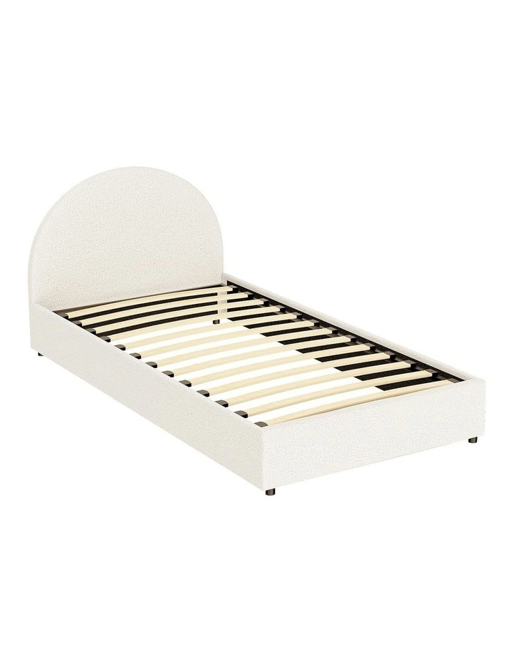 Gas Lift Strorage King Bed Frame in Beige image 2