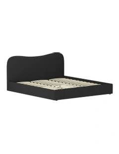 King Size Boucle Bed Frame in Black