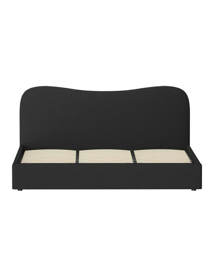 King Size Boucle Bed Frame in Black image 2