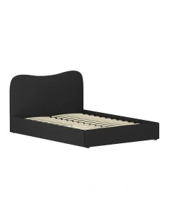 Double Size Boucle Bed Frame in Black