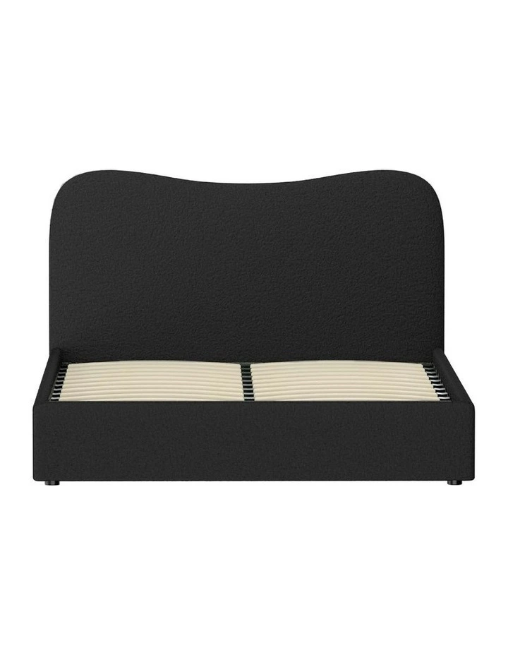 Double Size Boucle Bed Frame in Black image 2