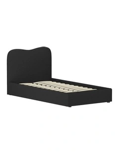 King Single Size Bed Frame in Black