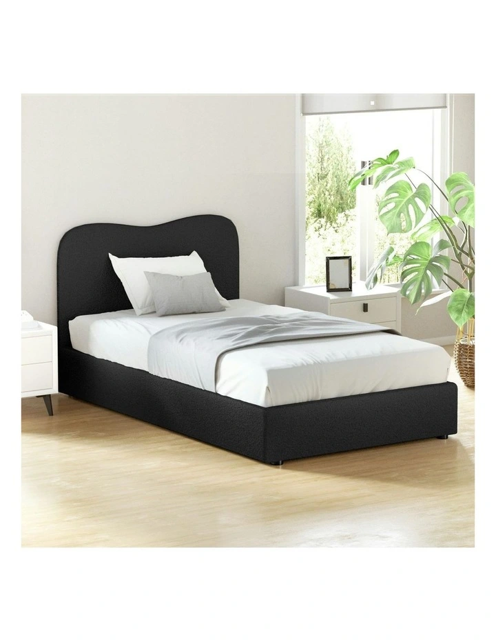 King Single Size Bed Frame in Black image 3