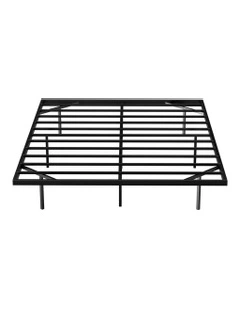 Floating Metal Bed Frame in Black