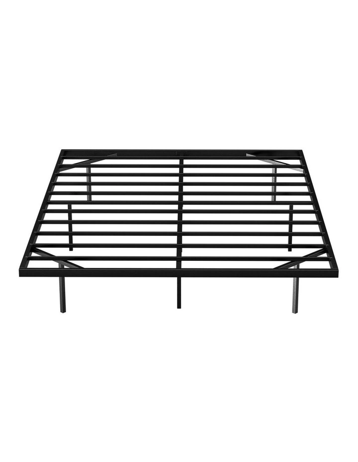 Floating Metal Bed Frame in Black image 1