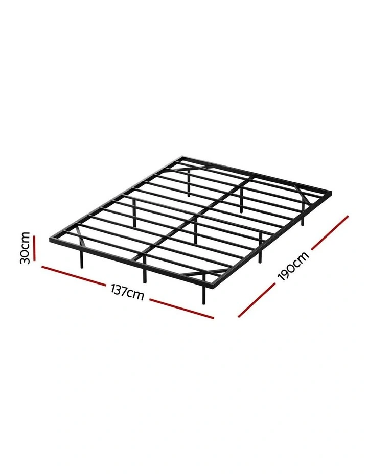 Floating Metal Bed Frame in Black image 4