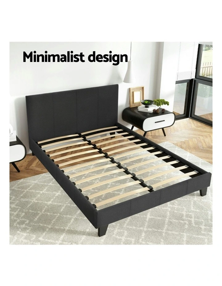 Artiss Bed Frame Double Size Charcoal NEO image 5