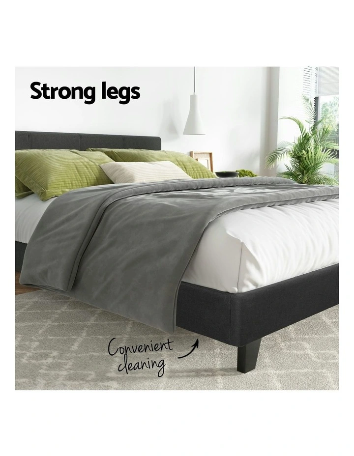 Artiss Bed Frame Double Size Charcoal NEO image 6