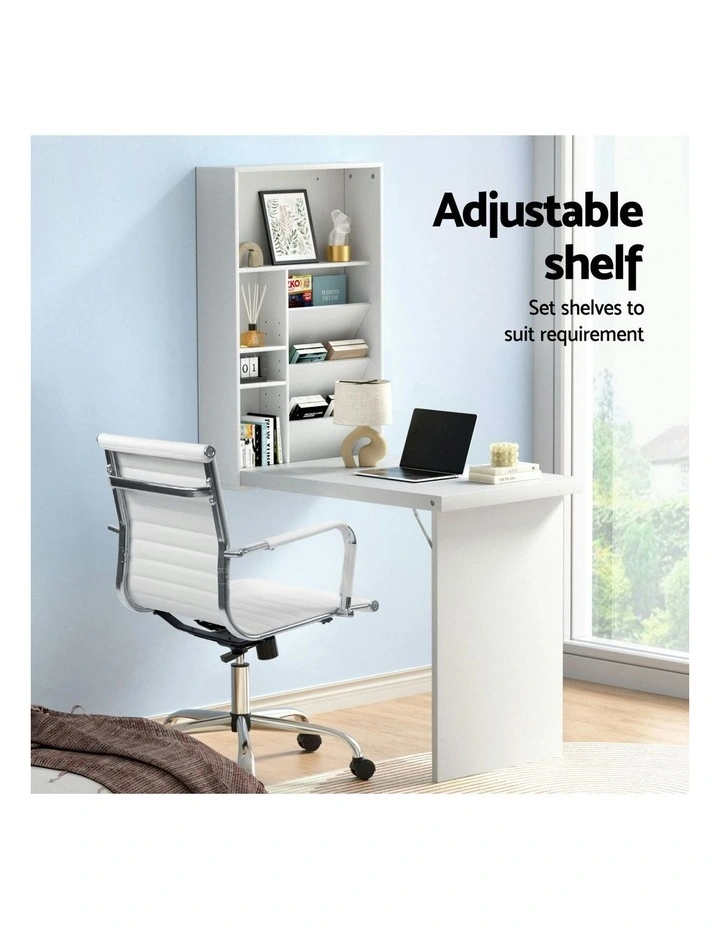 Computer Desk Office Chair Set in White image 5