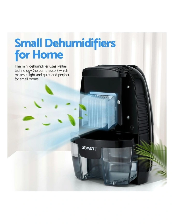 Dehumidifier Air Purifier 600ml in Black image 6