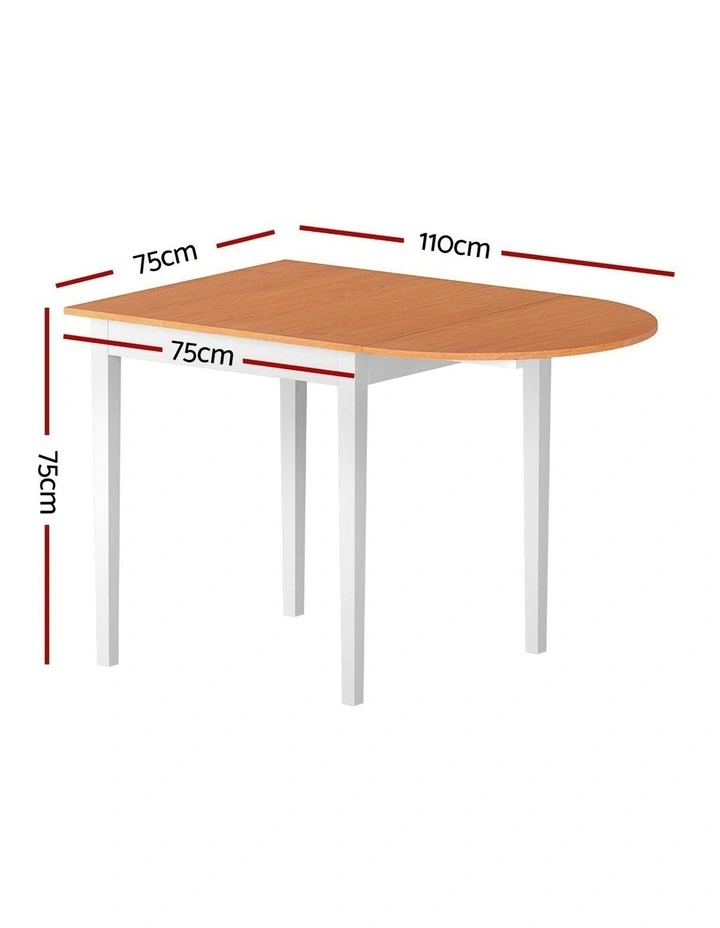 Dining Table Extendable 1.1M in Beige image 4