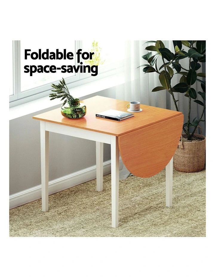 Dining Table Extendable 1.1M in Beige image 6