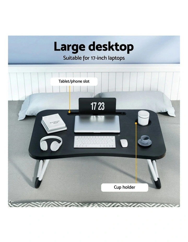 Foldable Laptop Desk in Black image 5