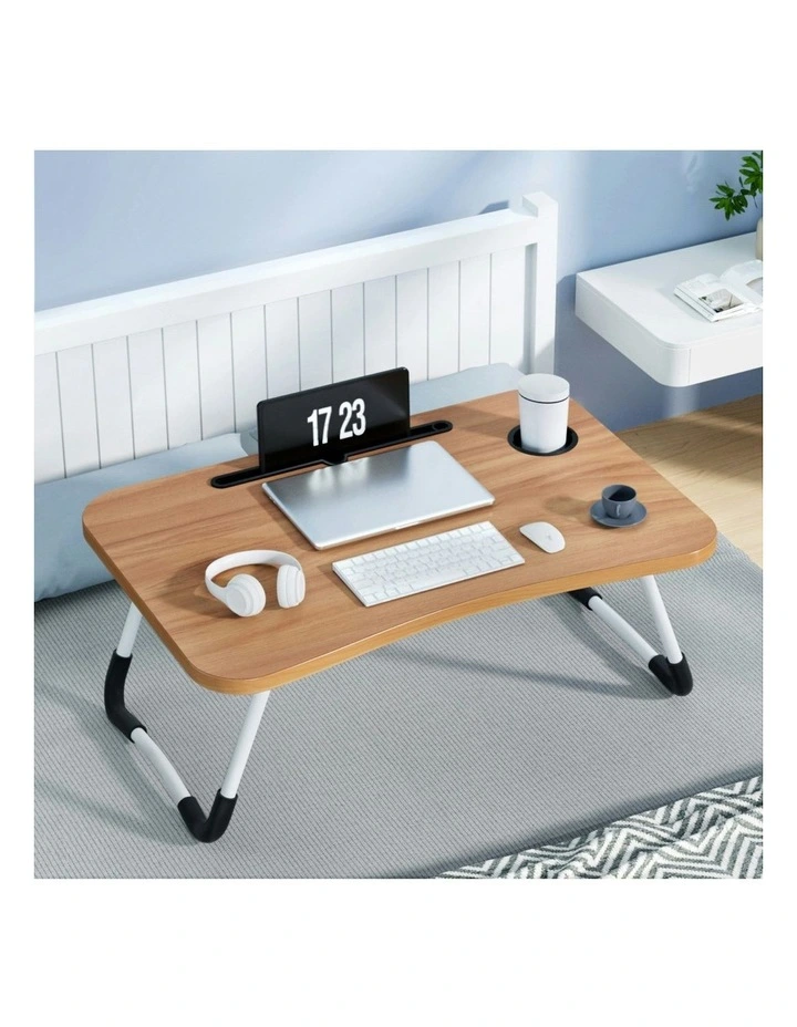 Foldable Laptop Desk in Oak image 3