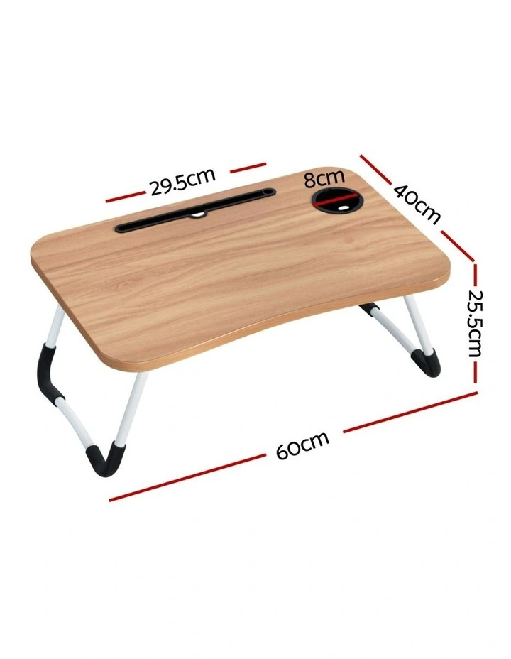 Foldable Laptop Desk in Oak image 4