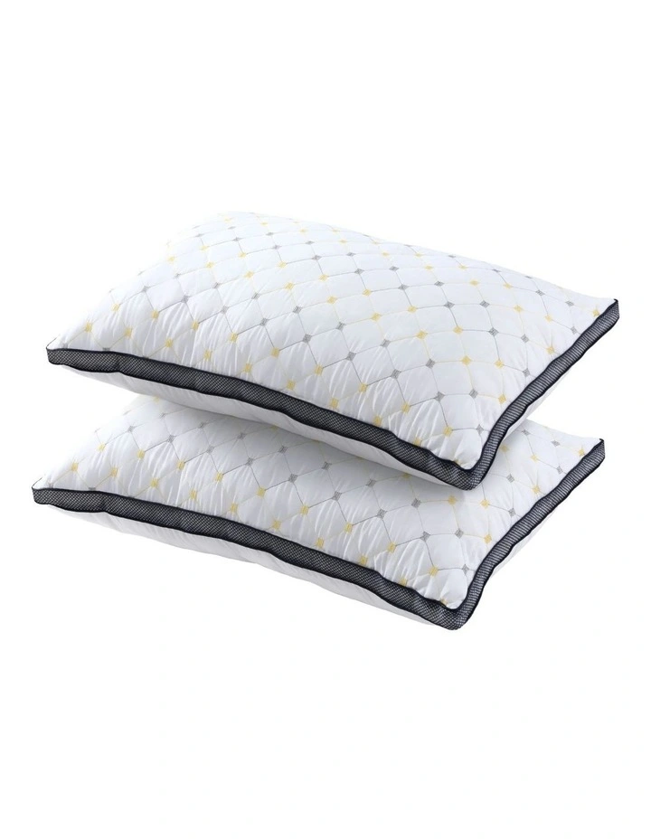 Microfibre Pillows 2 Pieces in White image 1