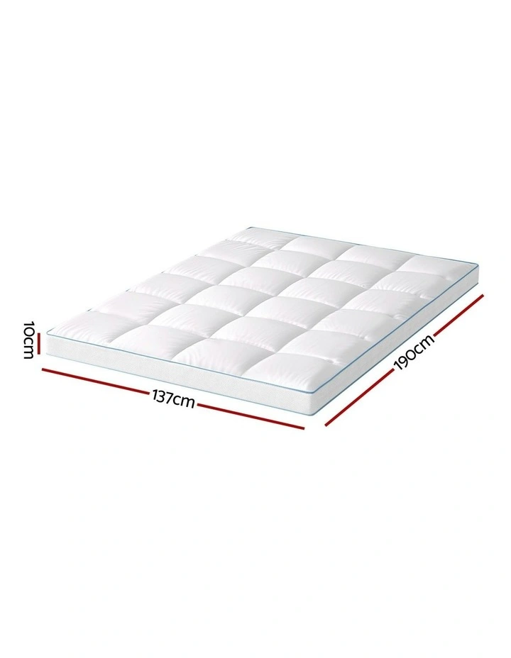 Pillowtop Mattress Topper 10cm in White image 7
