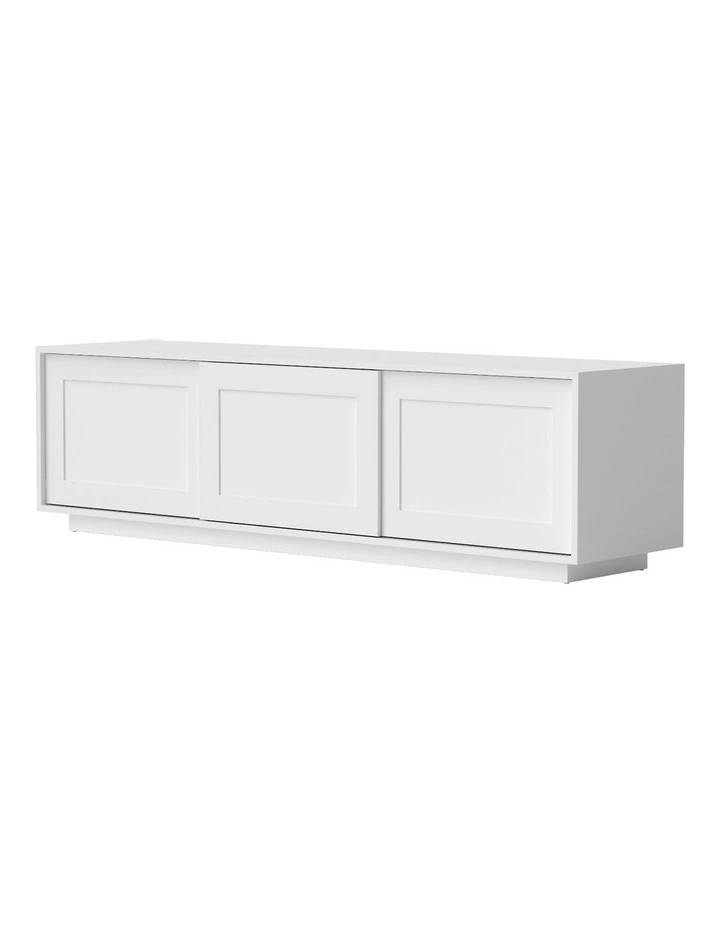 TV Unit Entertainment Unit Storage Cabinet 160cm in White image 1