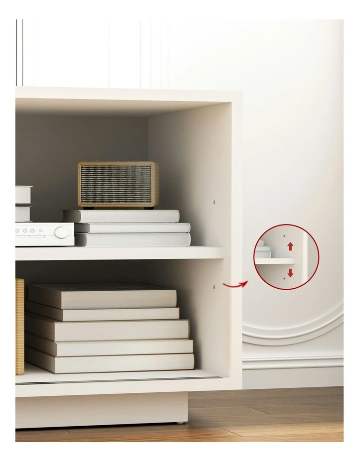 TV Unit Entertainment Unit Storage Cabinet 160cm in White image 6