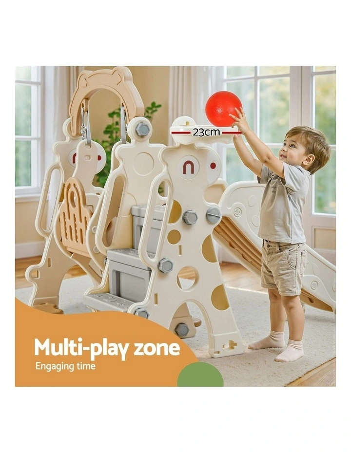 Slide Swing Toy Set 160cm in Beige image 6