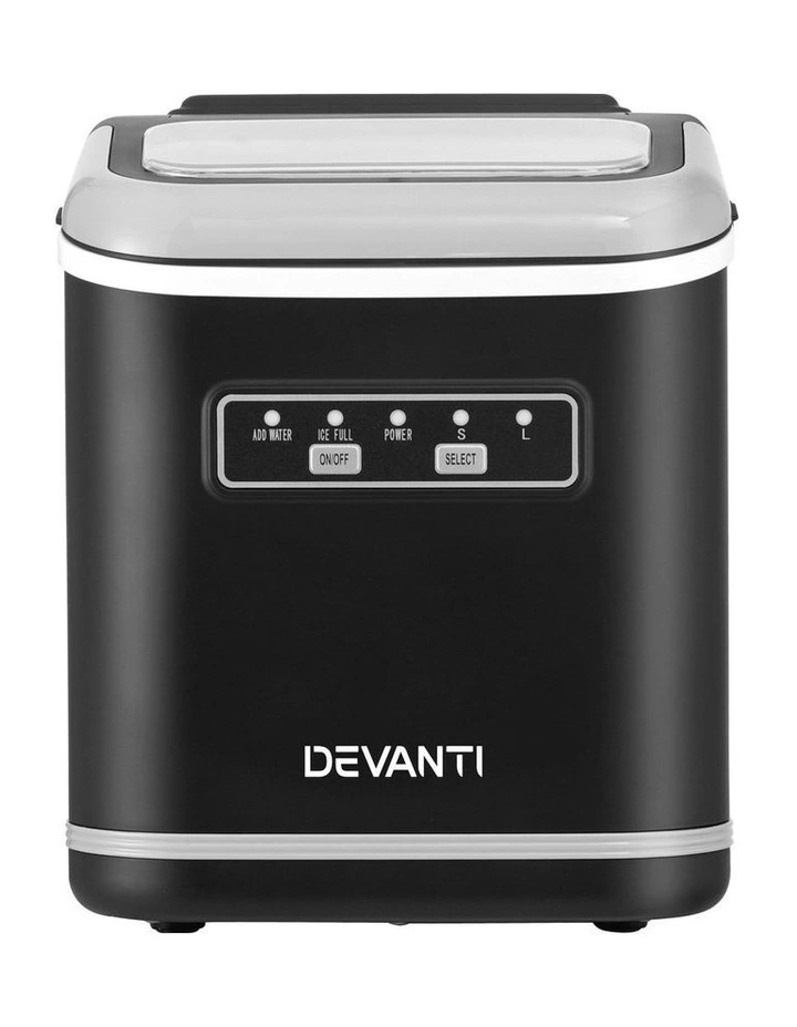 Portable Ice Maker Machine with Self Cleaning 12kg 1.3L in Black image 2
