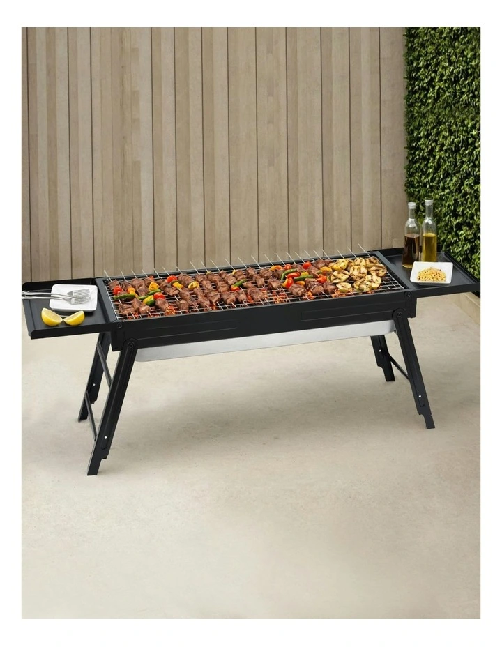 Bbq Grill Smoker Portable Barbecue in Charcoal image 3