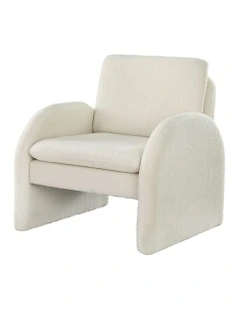 Accent Lounge Tub Sofa Armchair in White